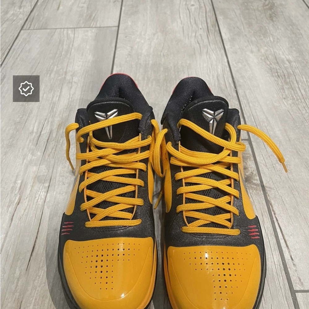 Bruce Lee Yellow and Black Athletic Sneakers - Picture 4 of 4